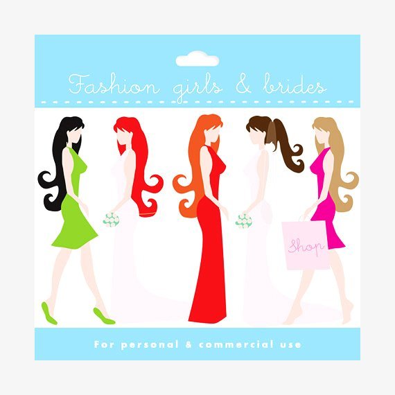 570x570 Diva Girl Silhouette Clip Art