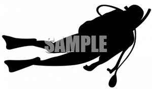 300x176 Image Silhouette Of A Man Scuba Diving
