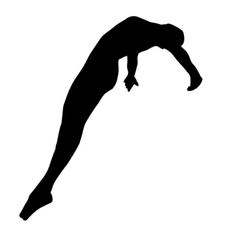 Diving Silhouette at GetDrawings | Free download