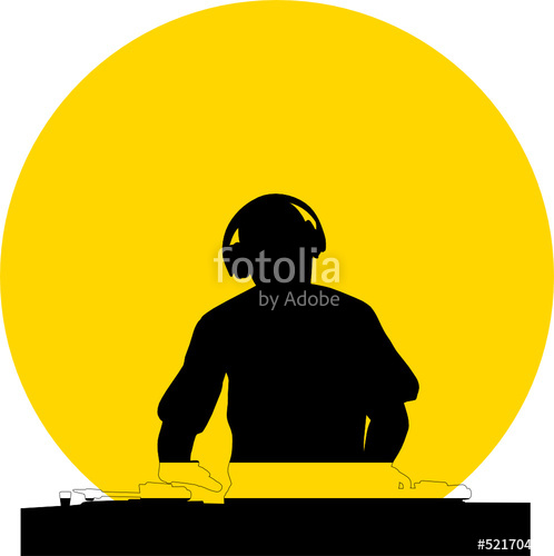 498x500 Dj Silhouette Stock Image And Royalty Free Vector Files