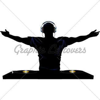 325x325 Dj Silhouette Gl Stock Images