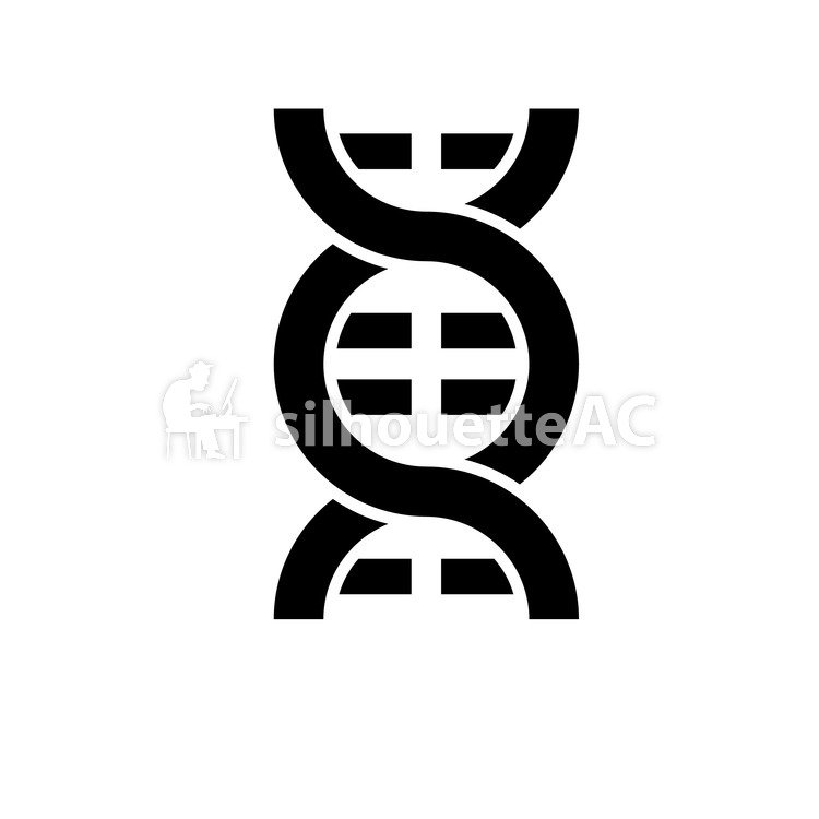 750x750 Free Silhouette Vector Dna, Spiral