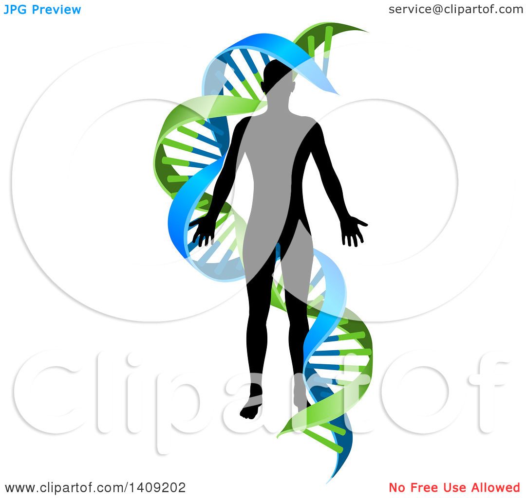 1080x1024 Clipart Of A Black Silhoeutted Person In A Blue And Green Double