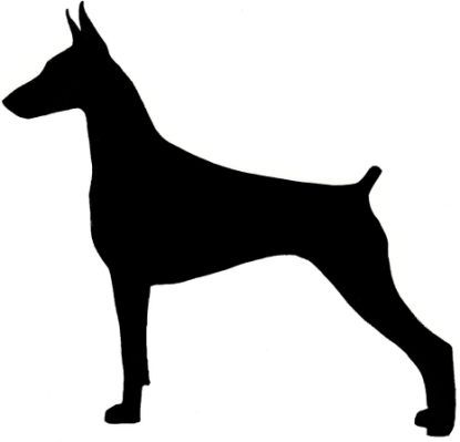415x399 Doberman Silhouette Source Http I Love My