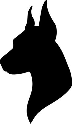 Doberman Head Silhouette at GetDrawings | Free download