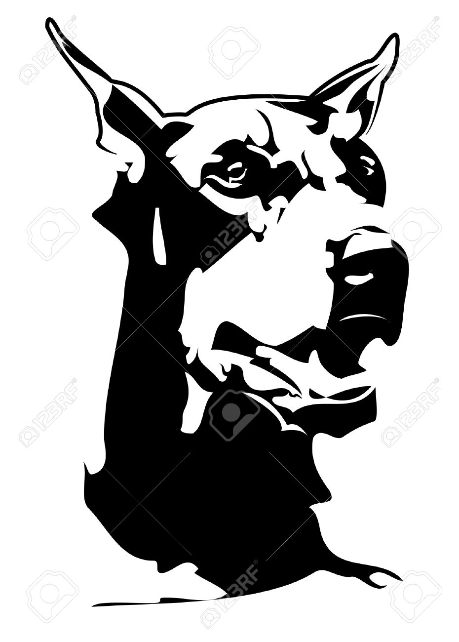 930x1300 Doberman Pinscher Clipart Head