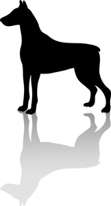 162x300 Doberman Pinscher Clipart Silhouette