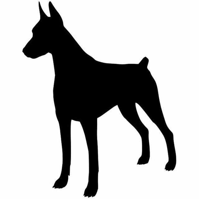640x640 Doberman Silhouette Car Decal I Love Cat Socks