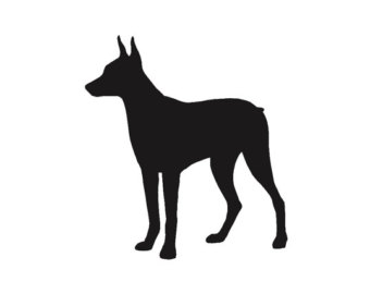 340x270 Doberman Silhouette Etsy