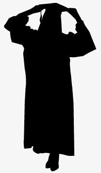 208x354 Graduates Silhouette Vector, Graduate, Doctor, Dr. Cap Png