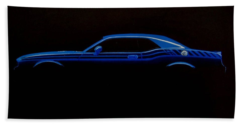 967x500 Challenger Silhouette Bath Towel For Sale By Paul Kuras
