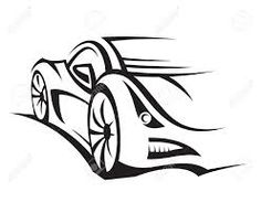 236x193 Race Car Silhouette Clipart