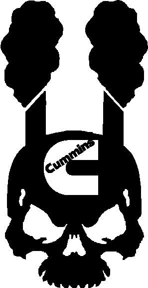 297x576 Cummins Diesel Ram Dodge Logo Vinyl Decal Sticker