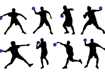 352x247 Silhouette Of Dodgeball Player Free Vector Download 385019 Cannypic