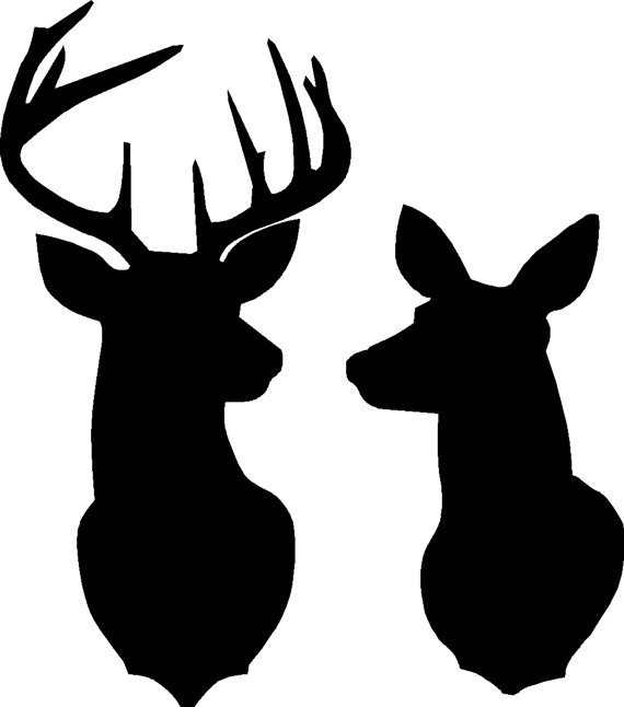 Doe And Fawn Silhouette at GetDrawings | Free download