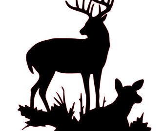 340x270 Wellsuited Buck And Doe Clipart Tasty Cut Etsy Free