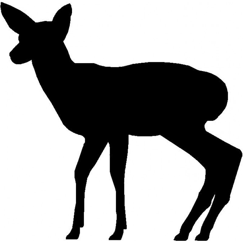 Doe Deer Silhouette at GetDrawings | Free download