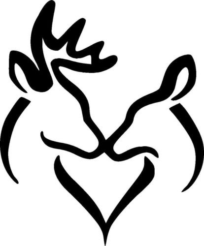 414x500 Deer Love Heart Vinyl Decal Car Window Wall Laptop Sticker Die Cut