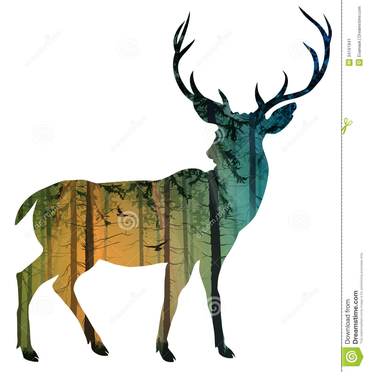1284x1300 Stag Doe Head Silhouettes Vector File Svg Magnificent
