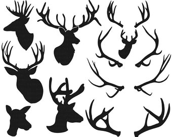 340x270 Stag Silhouette Etsy