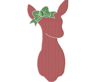 340x270 Buck And Doe Machine Embroidery Design 6 Sizes Instant
