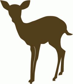 236x271 Baby Deer Silhouette Clip Art