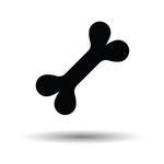 150x150 Dog Bone Logo Royalty Free Vector Clip Art Image