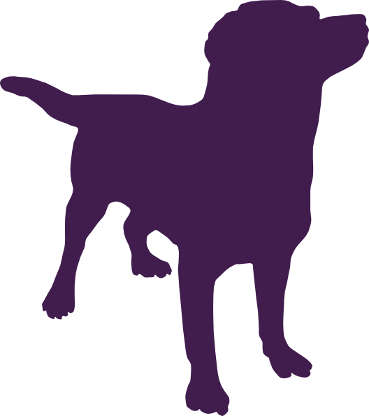 528x596 Purpledog Silhouette Clip Art