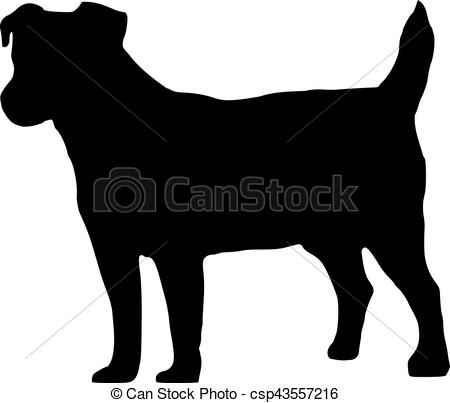 450x403 Jack Russell Silhouette Vector Clip Art