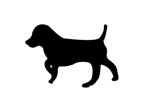 500x350 Free Dog Silhouette Vector Download Here