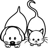 170x169 Dog And Cat Silhouette Clip Art Free Clipart Panda