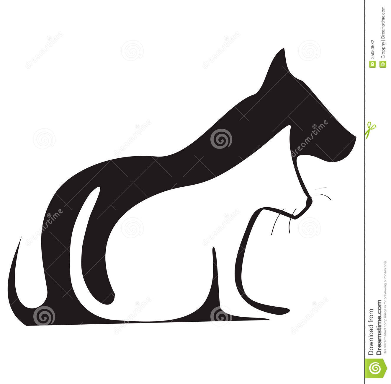 1325x1300 Cat And Dog Silhouettes Logo Clipart Panda