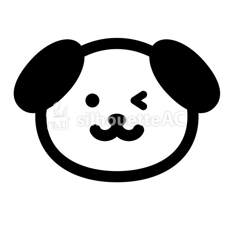 750x750 Free Silhouettes Animal, Dog, Face