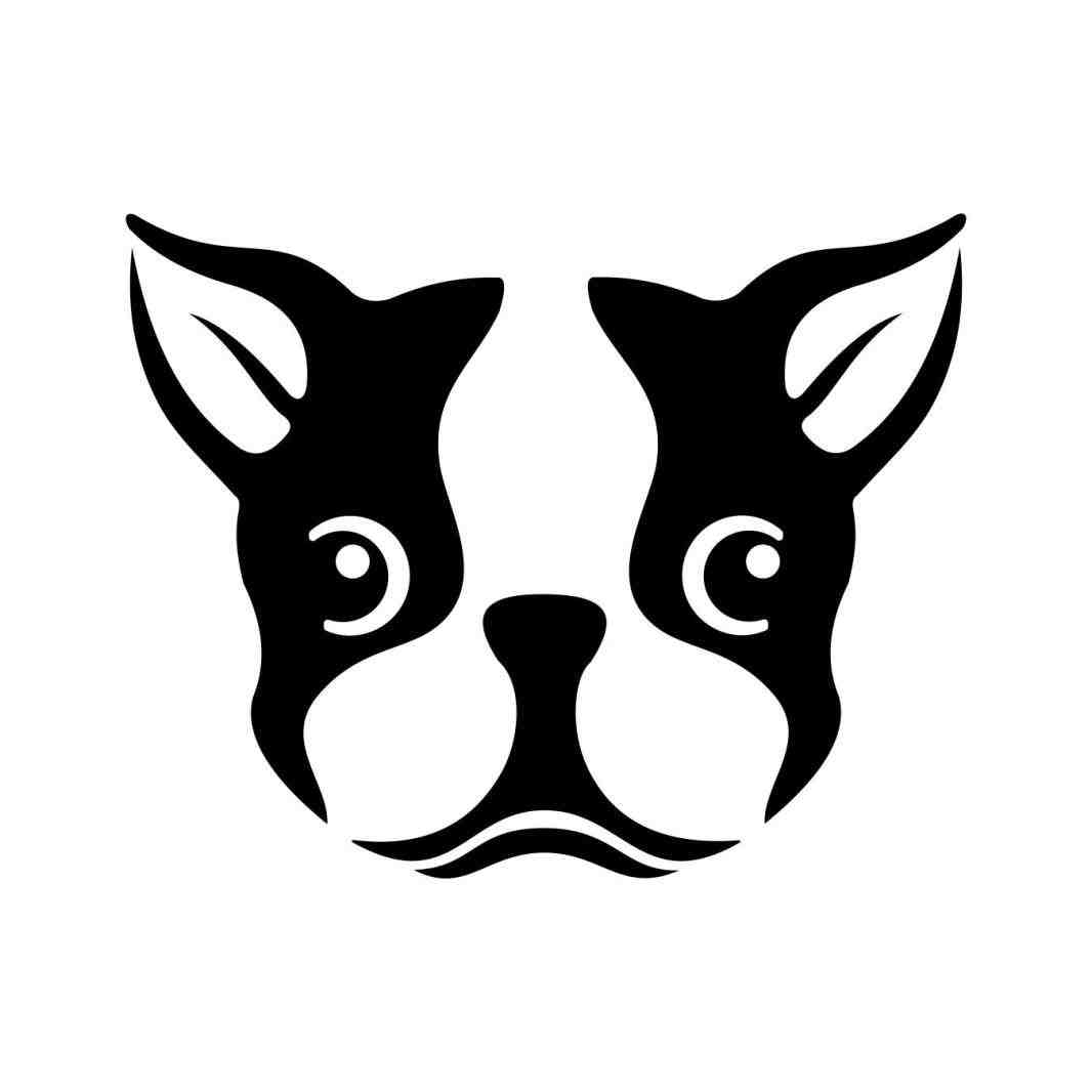 1066x1066 French Bulldog Face Silhouette Animalsee.club