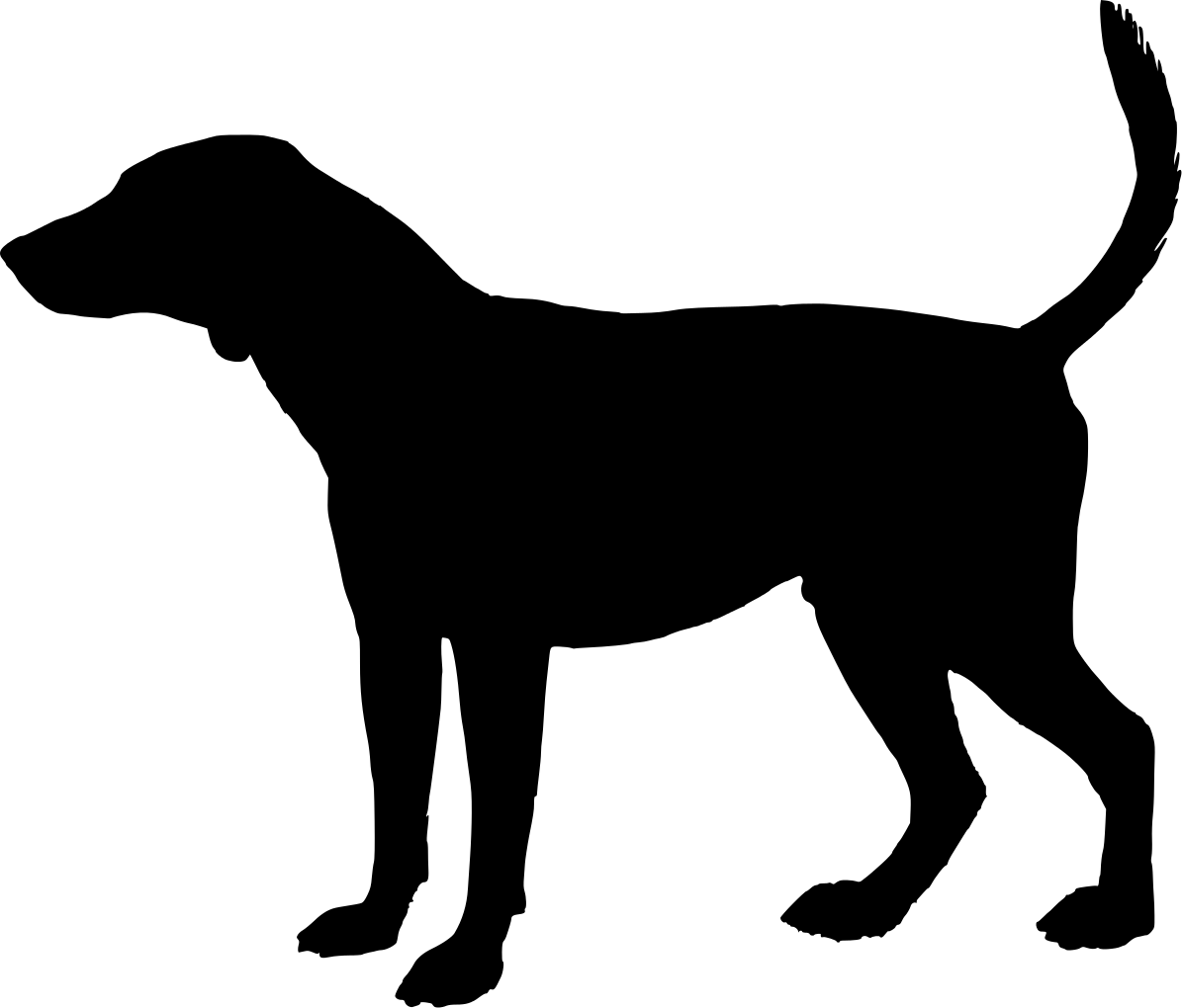 1195x1020 Dog Head Silhouette Png Images Pictures