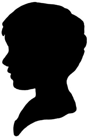 300x467 Head Silhouette Clipart