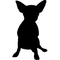 200x200 Chihuahua Clipart Silhouette 3153488