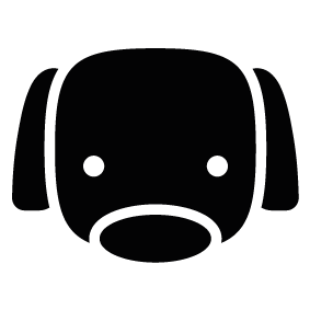 283x283 Dog Square Head Shape Silhouette Silhouette Of Dog