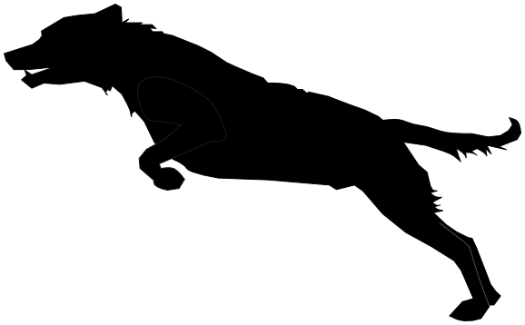 578x358 Dog Jumping Silhouette