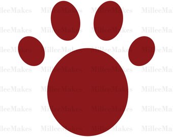 340x270 Paw Print Silhouette Etsy