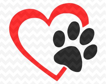 340x270 Paw Print Svg Etsy