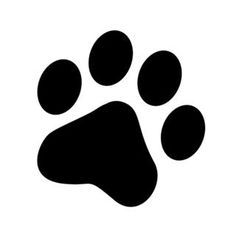 Dog Paw Silhouette at GetDrawings | Free download