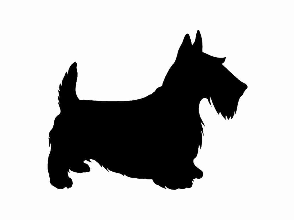 1024x768 Scottish Terrier Dog Breed V2 Silhouette Custom Die Cut Vinyl