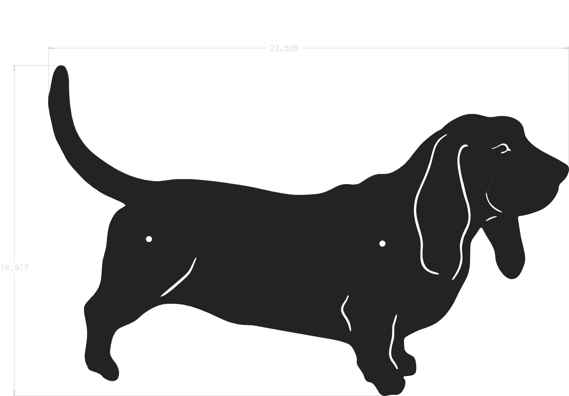 1920x1336 Dog Silhouette Basset Hound Outstanding Clipart