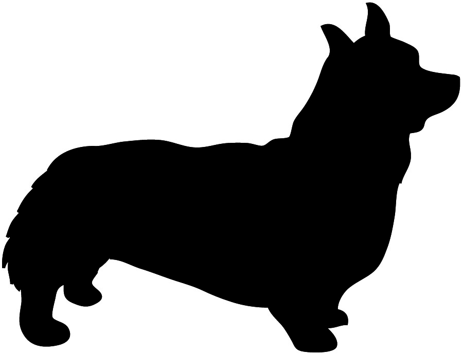 900x689 Dog Silhouette