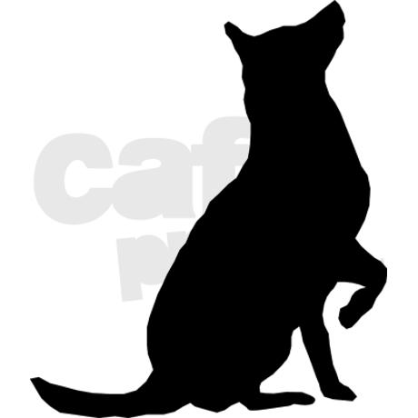 460x460 Sitting Dog Silhouette Clip Art
