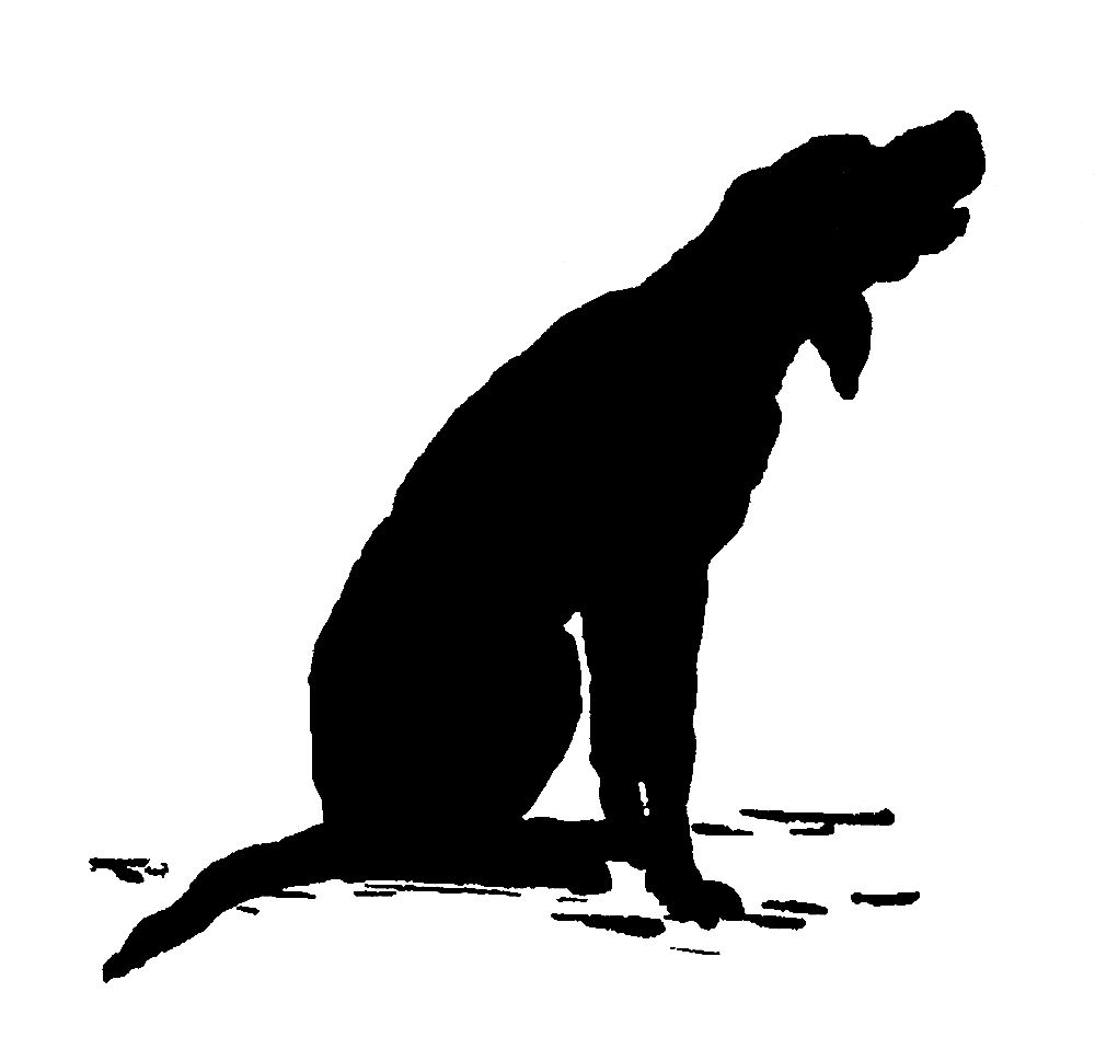 1000x958 Digital Stamp Design Antique Silhouette Downloads Boy Dog Digital
