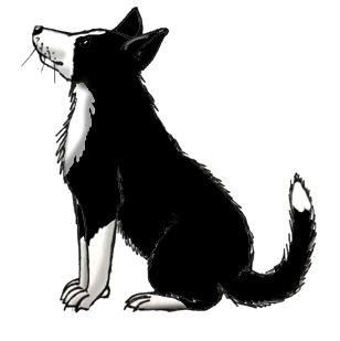 308x309 Farm Silhouette Clip Art Farm Dog (Border Collie)