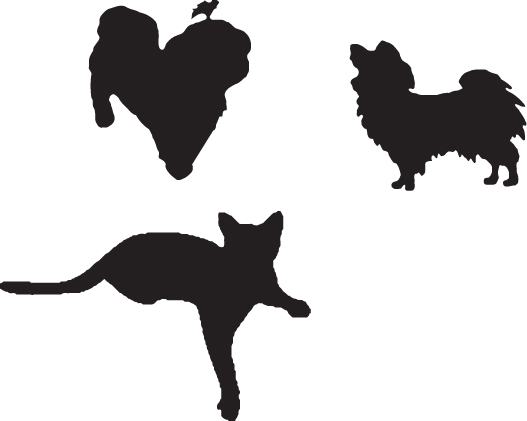527x421 Cat And Dog Silhouette Clip Art