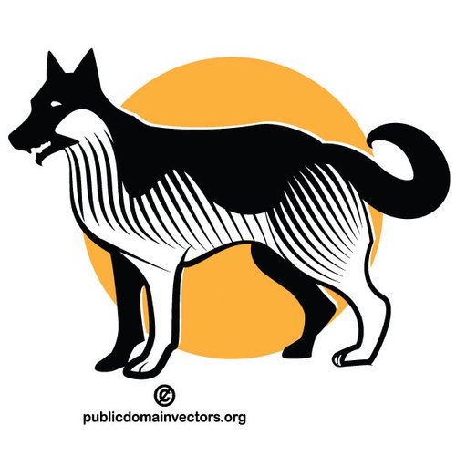 Dog Silhouette Clipart